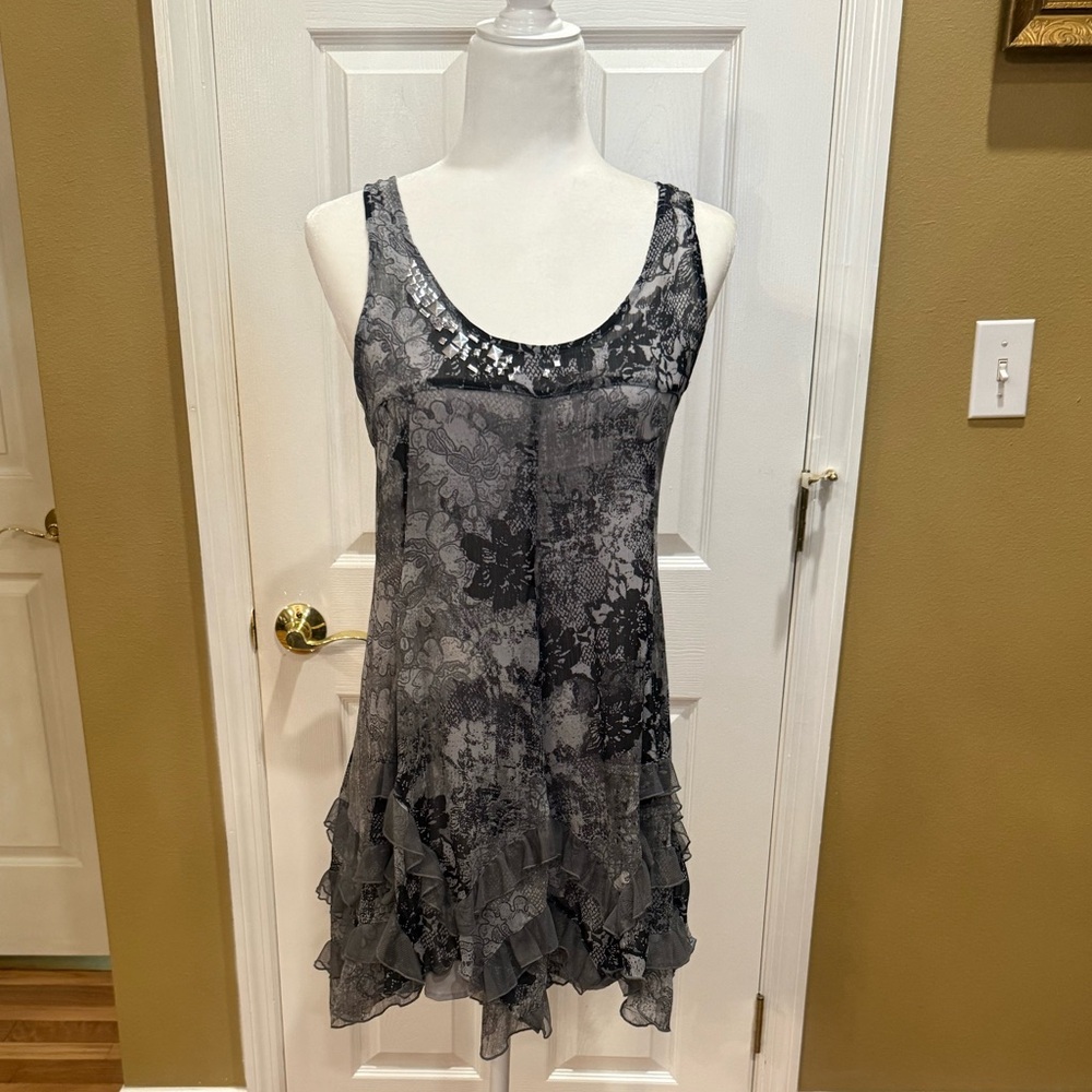 Steve Madden Gray Sleeveless Razor Back Top - Womens Small